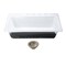 Kingston Brass 33-Inch Cast Iron Self-Rimming Single Bowl Drop-In Kitchen Sink, 4-Hole with Strainer KGCKTS332298 - alternate 1