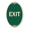 Signmission Exit Sign, Heavy Gauge Aluminum, 18 in W, 12 in H A-OV-G-1218-24042 - alternate 1