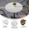 Flash Furniture TopGuard 24" Round Outdoor White Faux Marble Outdoor Tabletop with Seamless Surface Technology ST-RD600C-1-M-3A-M-WH-MAR-GG - alternate 4