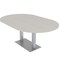Skutchi Designs Racetrack Conference Table With Power Unit, 48 in W, 72 in L, Ivory HAR-RAC-48X72-DOU-K458-NA - alternate 1
