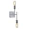 Jonathan Y Turing 18.7" 2-Light Metal LED Wall Sconce, Chrome JYL7456A - alternate 4