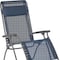 Homeroots 27" Blue Metal Outdoor Zero Gravity Chair with Blue Cushion 373472 - alternate 2