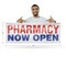 Signmission Pharmacy Now Open, 18 Inch x 48 Inch, Vinyl Banner B-30785 - alternate 3