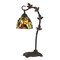 Homeroots 24" Bronze Metal Tiffany Style Table Lamp With Hanging Stained Glass Shade 524697 - alternate 2