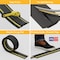 D-Line Cable Protector, 9/16 in H, 6 ft L, 3-1/4 in W, 1 Channel, PVC, Black, Yellow, 5 PK US/FC83H/5PK - alternate 4