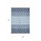 Homeroots 9' X 12' Blue Sky Blue And Ivory Geometric Washable Indoor Outdoor Area Rug 613829 - alternate 2