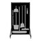 5S Supplies Housekeeping Shadow Board Broom Station V2, Black / Gray Shadows, Kit + Stand HSB-V2-BLACK/GRAY-KIT-STAND - alternate 1