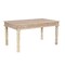 Homeroots 60" White Solid Wood Dining Table 521835 - alternate 1