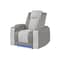 Global Furniture Usa Contemporary U8000 Grey Power Recliner W/ Power Headrest & Led Light U8000-GREY-PR W/ PHR + LED - alternate 2