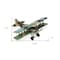 Homeroots 5" Green Metal Hand Painted 1918 Aviation Military Plane Model Airplane 489421 - alternate 3