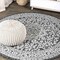 Jonathan Y Sinjuri Medallion Textured Weave Gray/Black 5 ft Round Indoor/Outdoor Area Rug SMB101D-5R - alternate 1