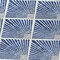 Homeroots 8' Navy Blue Gray And Ivory Round Geometric Washable Indoor Outdoor Area Rug 594727 - alternate 3