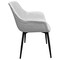 Leisuremod Markley Modern Leather Dining Arm Chair With Metal Legs, Light Grey, 2PK EC26LGR2 - alternate 3