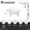 Kingston Brass 67-Inch Acrylic Classic Flat-Rim Single Slipper Clawfoot Tub, 7-Inch Faucet Drillings VT7DE672826WAC1 - alternate 2