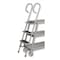Pucel Step Ladder Attachment for SC & SCF Stock Carts, For 18 in W Cart.  62 in H, Gray SL-18 - alternate 1