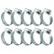Grizzly Supply Hose Clamp, SAE 20, 304 Stainless Steel, Zinc Screw, 13/16 to 1-3/4 in Clamping Dia, 10PK #20P HC - alternate 1