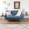 Lavish Home Set of 2 End Tables Nesting Tables with Removable Wood Tops, Metal Wire Baskets Round Side Furniture 80-ENDTBL-2 - alternate 3