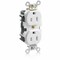 Leviton Straight Blade Receptacle, 5-15R, 15 A, 125V AC, Flush Mount, Self-Grounded M5262-SW - alternate 1