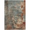 Homeroots 3' X 5' Pale Aqua Copper And Beige Abstract Washable Indoor Outdoor Area Rug 618232 - alternate 3