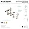Kingston Brass Bridge Kitchen Faucet with Brass Sprayer, Brushed Brass KS7277PKXBS - alternate 3