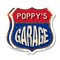 Signmission Poppy's Garage, 6 inch X 6 inch, Plastic Sign, 2PK SHI-P-2PACK-6-383-POPPY - alternate 1