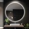 Homeroots 24" Clear Lighted Round Unframed Bathroom Vanity Mirror 564850 - alternate 3