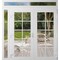 Vdomdoors Front Exterior Prehung Metal-Plastic Double Doors Clear Glass / MANUX 8100 White Silk / Office Comm MANUX8100DEXD-WS-W72+14xH80+14-RH-I - alternate 1