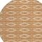 Homeroots 8' Copper And Ivory Round Geometric Washable Indoor Outdoor Area Rug 599654 - alternate 3