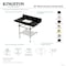 Kingston Brass 36-Inch Black Granite Console Sink with Acrylic Legs and Shelf, 8-Inch, 3-Hole KVPK3630KASQB5 - alternate 2
