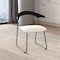 Leisuremod Lyra Collection Modern Chair in Black back and White Seat LCBL-41OW - alternate 3
