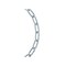 Koch Coil Chain #2 Straight Link Carbon Steel 0.082" D X 10 ft. L Galvanized A10901 - alternate 1