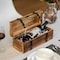 Vintiquewise Vintage Wooden Wine Single Bottle Holder Gift Box with Decorative Brass Accents QI004867 - alternate 3