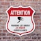 Signmission Video Surveillance Shield Sign Attention, 6 inch X 6 inch, Plastic Sign, 2PK SHI-P-2PACK-6-469 - alternate 2