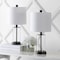 Jonathan Y Abner 21" Glass Modern Contemporary USB Charging LED Table Lamp, Oil Rubbed Bronze, 2PK JYL8500A-SET2 - alternate 2