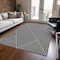 Homeroots 10' X 14' Black And Ivory Geometric Washable Indoor Outdoor Area Rug 612111 - alternate 4