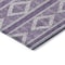 Homeroots 8' X 10' Purple Gray And Ivory Geometric Washable Indoor Outdoor Area Rug 599661 - alternate 3