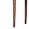 Baxton Studio Linore Fluted Wood Console Table - 2-Drawer Oval Accent Table for Living Room or Entryway 270-14723-ZORO - alternate 3
