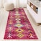 Jonathan Y Tribal Love Geometric Pink/Multi 2 ft. x 8 ft. Runner Rug MOH105B-28 - alternate 1