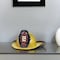 Homeroots 8" Yellow and Black Metal Fireman Hand Painted Figurine Tabletop Sculpture 489463 - alternate 2