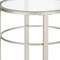 Homeroots 22" Silver And Clear Glass And Steel Round End Table 543814 - alternate 3