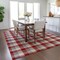 Homeroots 9' X 12' Red Gray And Beige Plaid Washable Indoor Outdoor Area Rug 601432 - alternate 3