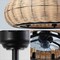 Jonathan Y Cassidy 23" 6-Light Modern Bohemian 6-Speed Metal/Rattan Mobile-App/Remote-Controlled Height-Adjusta JYL9728B - alternate 2