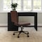 Martha Stewart Lulu Upholstered Office Chair in Saddle Brown/Oil Rubbed Bronze CH-240229-1-BR-BK-MS - alternate 3