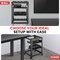 Pyle 15U Server Rack Network Cabinet - Open Frame Rack, Wall Mountable Heavy Duty Designs for Servers & PLRS15UW - alternate 4