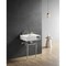 Kingston Brass 24" Solid Surface Console Sink with Brass Legs, 8-Inch, 3-Hole, Matte White/Polished Chrome KVPB3248SQA1 - alternate 4