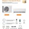 Edendirect 1-Zone 24000 BTU Ductless Mini Split Air Conditioner Heat Pump with Wi Fi and Remote Control ZR-AUS-24H63RN4-820a(Bp14) - alternate 2