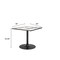 Homeroots 36" Gray Glass and Steel Pedestal Base Square Dining Table 720927 - alternate 3