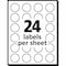Avery Label, Round, 3/4Dia, Ylw 6PK AVE05462 - alternate 2