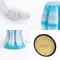 Jonathan Y Flower 13" Tropical Coastal Plant-Based PLA 3D Printed Dimmable LED Table Lamp, Blue/White USA1005A - alternate 2