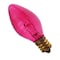 Ilc Replacement Incandescent Bulb, 7W, 130V, C7, Candelabra (E12), 4PK Christmas 7W Transparent Pink - alternate 2